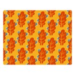 Bugs Eat Autumn Leaf Pattern Double Sided Flano Blanket (Large)  80 x60  Blanket Front