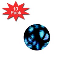 Blue Light 1  Mini Buttons (10 Pack)  by Valentinaart