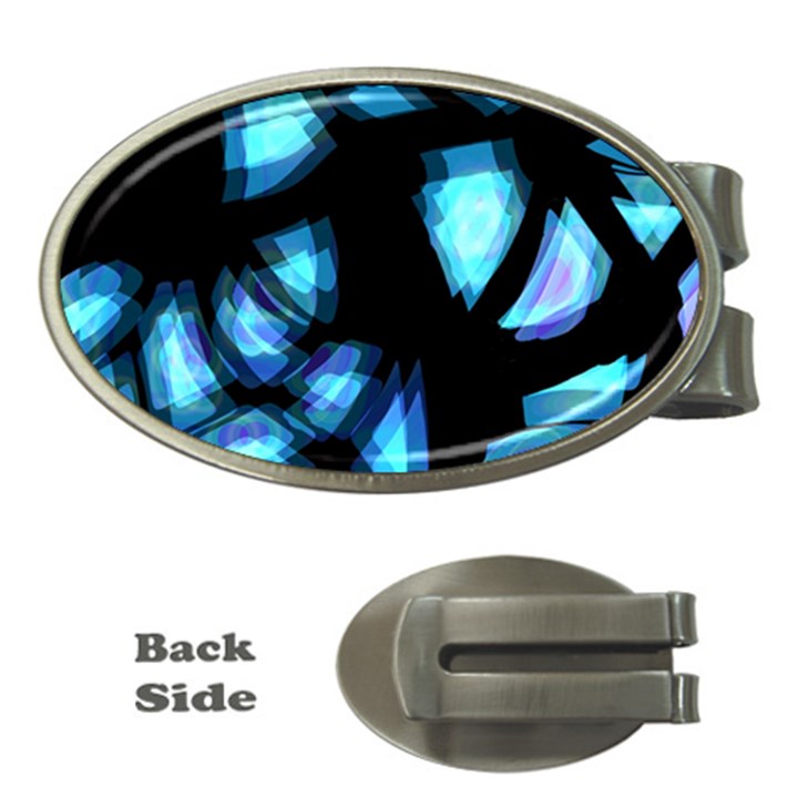 Blue light Money Clips (Oval) 