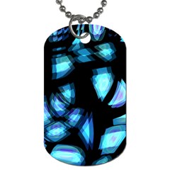 Blue Light Dog Tag (two Sides) by Valentinaart