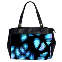 Blue Light Office Handbags (2 Sides)  by Valentinaart