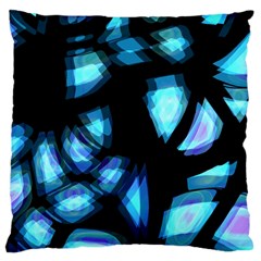 Blue Light Large Cushion Case (two Sides) by Valentinaart