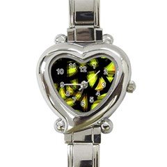 Yellow Light Heart Italian Charm Watch by Valentinaart