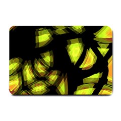 Yellow Light Small Doormat  by Valentinaart