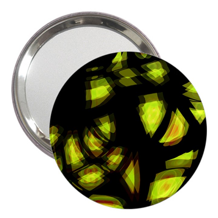 Yellow light 3  Handbag Mirrors