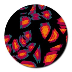 Hot, Hot, Hot Round Mousepads by Valentinaart