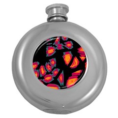 Hot, Hot, Hot Round Hip Flask (5 Oz)