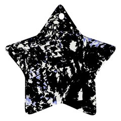 Little Bit Of Blue Star Ornament (two Sides)  by Valentinaart