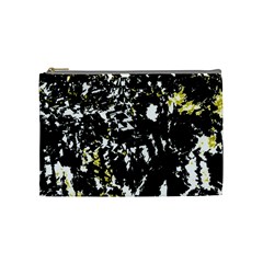 Little Bit Of Yellow Cosmetic Bag (medium)  by Valentinaart