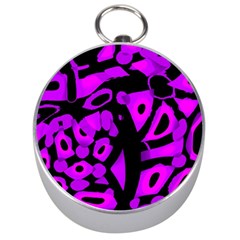 Purple Design Silver Compasses by Valentinaart