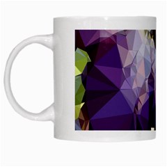 Purple Abstract Geometric Dream White Mugs