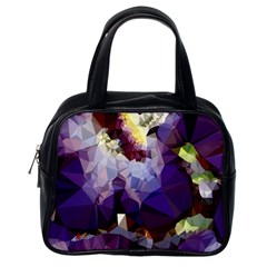 Purple Abstract Geometric Dream Classic Handbags (one Side) by DanaeStudio