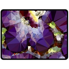 Purple Abstract Geometric Dream Fleece Blanket (large)  by DanaeStudio