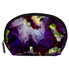 Purple Abstract Geometric Dream Accessory Pouches (large)  by DanaeStudio