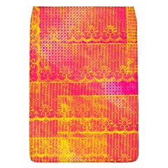 Yello And Magenta Lace Texture Flap Covers (l)  by DanaeStudio