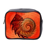 Nautilus Shell Abstract Fractal Mini Toiletries Bag 2-Side Front