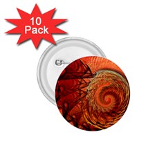 Nautilus Shell Abstract Fractal 1.75  Buttons (10 pack)