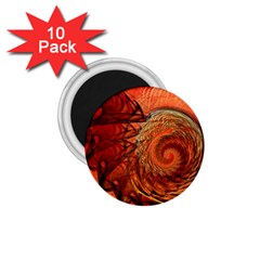 Nautilus Shell Abstract Fractal 1.75  Magnets (10 pack) 