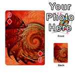 Nautilus Shell Abstract Fractal Playing Cards 54 Designs  Front - Diamond9