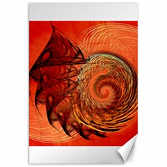 Nautilus Shell Abstract Fractal Canvas 20  x 30  