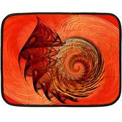 Nautilus Shell Abstract Fractal Fleece Blanket (Mini)