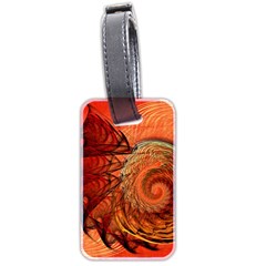 Nautilus Shell Abstract Fractal Luggage Tags (Two Sides)