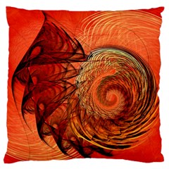Nautilus Shell Abstract Fractal Standard Flano Cushion Case (One Side)