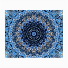 Feel Blue Mandala Small Glasses Cloth by designworld65