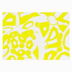 Yellow Sunny Design Large Glasses Cloth (2-side) by Valentinaart