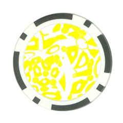 Yellow Sunny Design Poker Chip Card Guards (10 Pack)  by Valentinaart