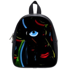 Black Magic Woman School Bags (small)  by Valentinaart