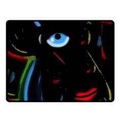 Black Magic Woman Fleece Blanket (small) by Valentinaart