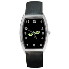 Halloween - Back Cat Barrel Style Metal Watch