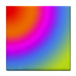 Radial Gradients Red Orange Pink Blue Green Tile Coasters Front