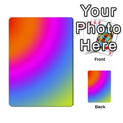 Radial Gradients Red Orange Pink Blue Green Multi-purpose Cards (rectangle)  by EDDArt