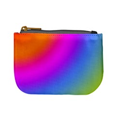 Radial Gradients Red Orange Pink Blue Green Mini Coin Purses by EDDArt