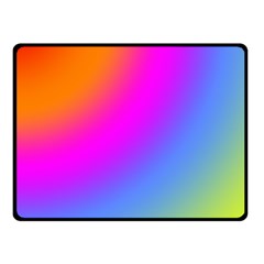 Radial Gradients Red Orange Pink Blue Green Fleece Blanket (small)