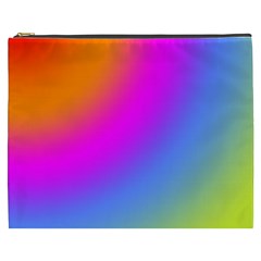 Radial Gradients Red Orange Pink Blue Green Cosmetic Bag (xxxl)  by EDDArt