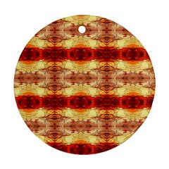 Fabric Design Pattern Color Ornament (Round) 