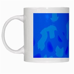 Simple Blue White Mugs by Valentinaart