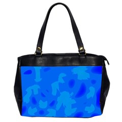 Simple Blue Office Handbags (2 Sides) 