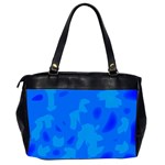 Simple blue Office Handbags (2 Sides)  Back