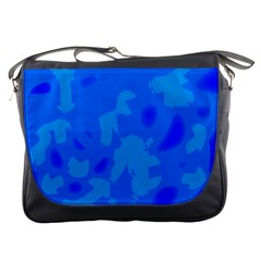 Simple Blue Messenger Bags by Valentinaart