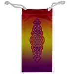 Flower Of Life Vintage Gold Ornaments Red Purple Olive Jewelry Bags Back