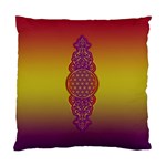 Flower Of Life Vintage Gold Ornaments Red Purple Olive Standard Cushion Case (One Side) Front