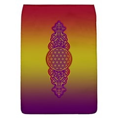 Flower Of Life Vintage Gold Ornaments Red Purple Olive Flap Covers (l)  by EDDArt