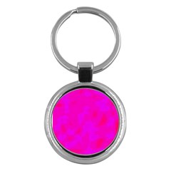 Simple Pink Key Chains (round)  by Valentinaart