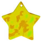 Simple yellow Ornament (Star)  Front