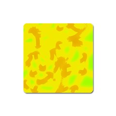 Simple Yellow Square Magnet by Valentinaart