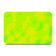 Simple yellow and green Plate Mats